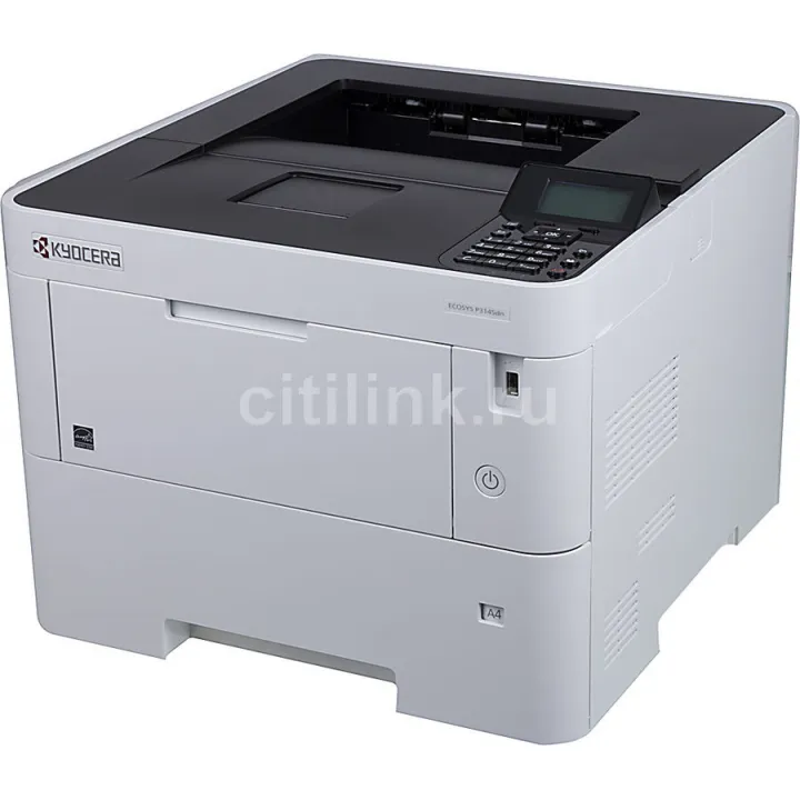 Принтер лазерный Kyocera P3145dn + картридж,  черно-белый, цвет белый