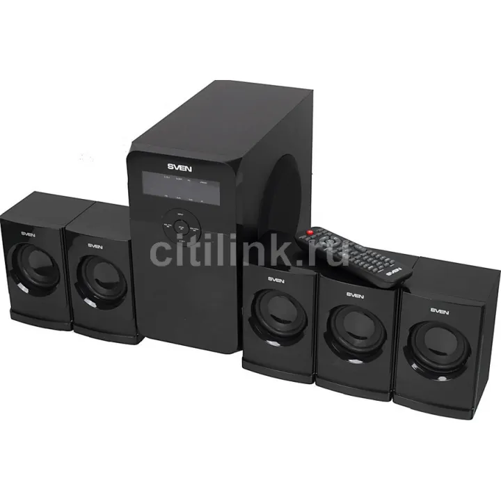 Колонки Sven HT-200,  5.1,  черный